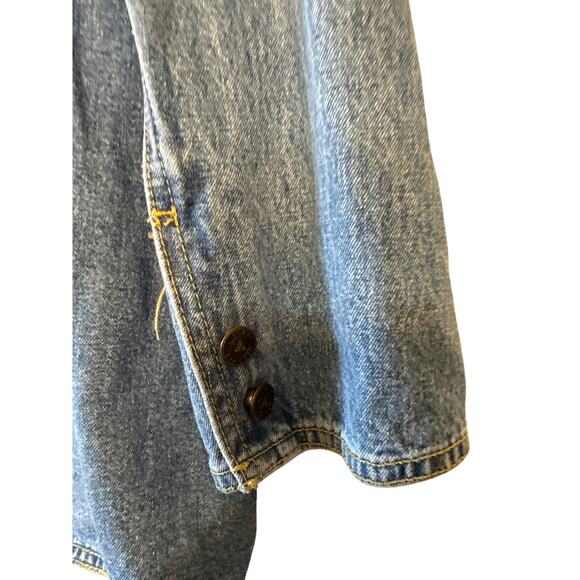 Vintage 80's LizWear Denim Blue Blazer Jacket  Sz12 - Picture 5 of 7